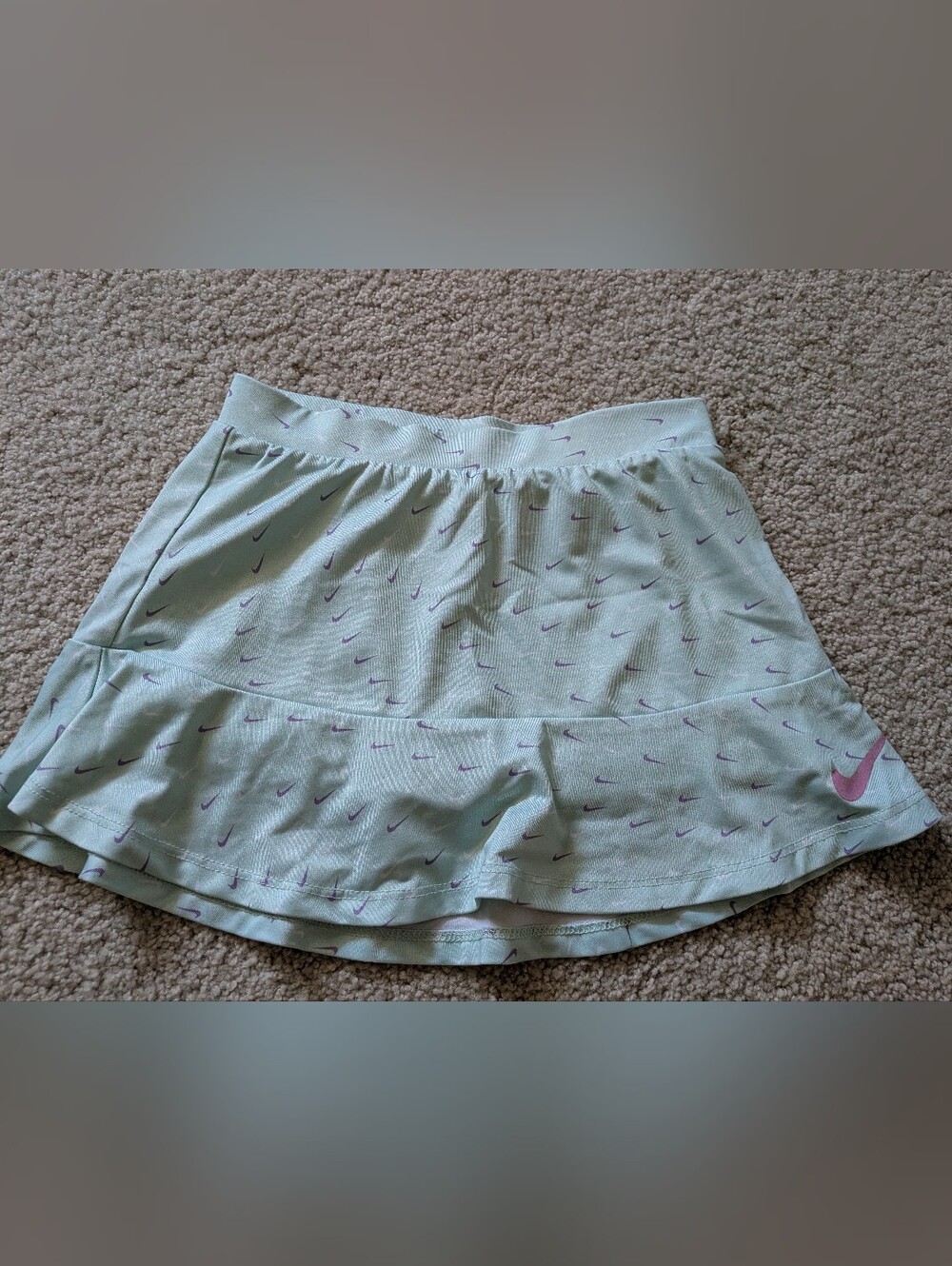 Nike Girls Mint Green and Purple Skort